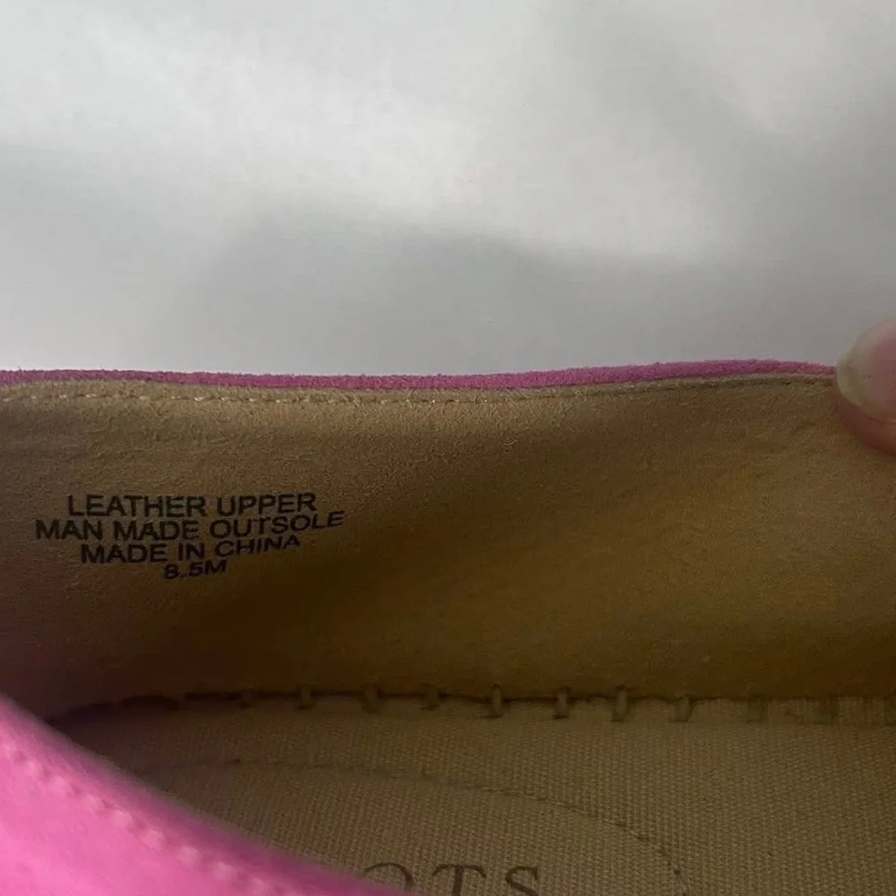 Talbots Women's Pink 8.5 Knot Espadrille Flats